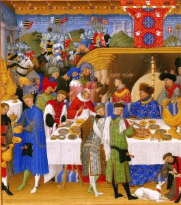 Medieval Christmas feast